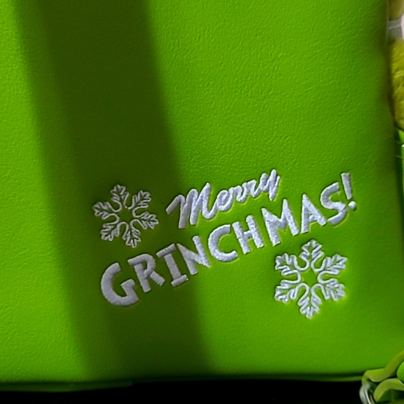 Dr. Seuss' How the Grinch Stole Christmas Furry Loungefly Backpack - Picture 5 of 6